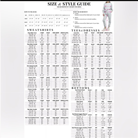 Brunette the Label Self Love club Big Sis crew sweatshirt oversized NWT - Picture 4 of 6